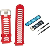 Garmin Replacement Watch Band for Forerunner 920XT, White and Red watch band for Forerunner 920XT, Blue and Black