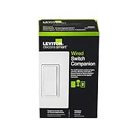 Leviton DD0SR-1M Decora Companion Switch for Multi-Location Control, 120VAC, 60Hz, White, Ivory, Light Almond