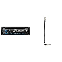 Pioneer DEH-S4220BT Single-Din Bluetooth CD Receiver with USB/AUX Inputs, Pioneer Smart Sync & Metra 40-CR10 Chrysler/Dodge/Jeep/Ford/GM 2002-Up Car Antenna Adapter Cable