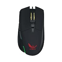 ZADEZ Gaming Mouse for PC - G-152M - 7 programmable Function Keys - DPI Resolution: 800/1600/3200/6400 - RGB LEDs - Nylon Cord 22G Acc, 6000 fps