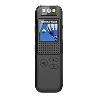 CS08 Mini Wearable Camera 1080P Sports Camcorder 0.85-inch LCD Screen Display with Infrare LED Lights Wireless Recorder 0.85 Inch LCD Screen