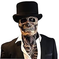 Kuberas Halloween Ghost Mask Ghostface Skull Full Face Mask COD Skeleton  Latex Headgear Scary Halloween Costume Masks Adults