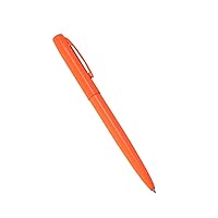 Rite in the Rain Weatherproof Orange Metal Retractable Ballpoint Pen - Black Ink (No. OR97)