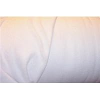 Solid Fleece Fabric, 60” Inches Wide – Sold by The Yard +30 Colors (White)