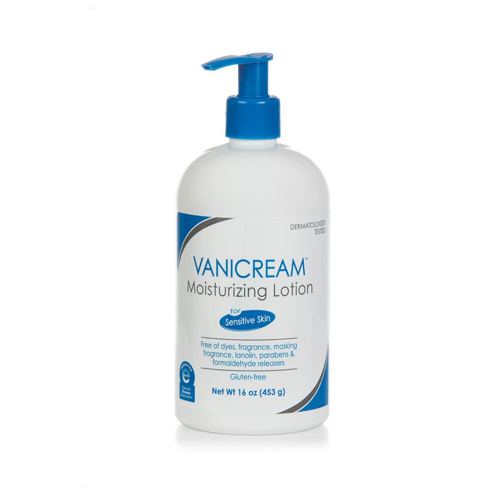 Vanicream Moisturizing Lotion with Pump Dispenser - 16 fl oz (1 lb) – Formulated Without Common Irritants for Those with Sensitive Skin (Pack of 12)