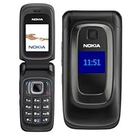 Nokia 6085 Unlocked GSM Flip Phone with VGA Camera, Bluetooth, FM Radio, MP3/MP4 Player and microSD Slot - Black