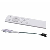 LED Pixel Strip Controller DC12-24 RF 12key Wireless Remote Controle for WS2811 Running Water Unicolor Flowing Horse Race Strip Light (White)