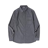 Cargo Corduroy Shirt Cotton Solid Color Lapel Pocket Youth Japan Style Four Season Tops Male