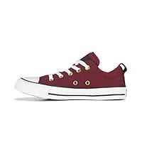 Converse Unisex Chuck Taylor All Star Madison Low Canvas Suede Sneaker - Lace up Closure Style - Burgundy/Gold/White 5