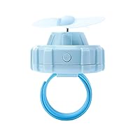 Creative Watch Fan USB Mini Charging Lazy Silent Portable Wrist Small Fan Children Student Gift-Blue