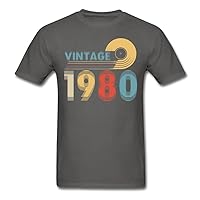 Vintage 1980 Classic Retro LP Birthday T-Shirt Plus