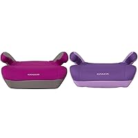 Cosco Topside Booster Car Seats, Lightweight Design for Kids 40-100 lbs, Magenta and Grape