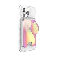 Phone Wallet with Expanding Grip, Phone Card Holder, Wireless Charging Compatible, Wallet Compatible with MagSafe - Rainbow Glass