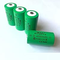 Rechargeable Batteries No. 1 Large Nickel-Metal Hydride Rechargeable Battery Flashlight Special Battery 1.2V4000 Mah
