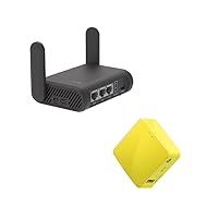 GL.iNet GL-A1300 (Slate Plus) Wireless VPN Encrypted Travel Router & GL-MT300N-V2(Mango) Portable Mini Travel Wireless Pocket VPN Router