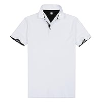 CEEN Men's Polo Shirt, Short Sleeve, Casual, Collar, Golf, Loungewear, Sweat Absorbent, Quick Drying, Work Wear, Breathable, Unisex, Summer Clothing, T-Shirt