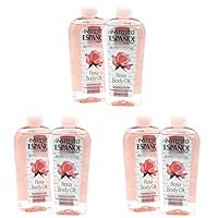 Rosa Body Oil, Smoothness for your Skin, 2-Pack, 8.5 FL Oz each, 2 Bottles (Pack of 3)