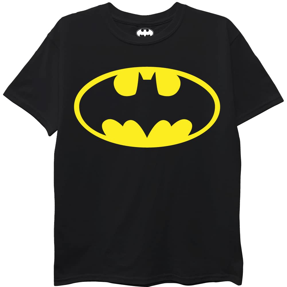 DC Comics Kids' Batman, Superman, The Flash 3 Pack Logo T-Shirt Bundle Set
