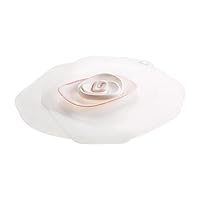 Charles Viancin - Rose Silicone Lid for Food Storage and Cooking - 6''/15cm - Airtight Seal on Any Smooth Rim Surface - BPA-Free - Oven, Microwave, Freezer, Stovetop and Dishwasher Safe - Frozen White