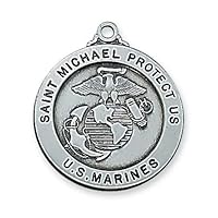 PLATED PEWTER MARINES MEDAL INCLUDES 24