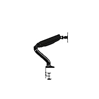 AOC AS110D0 - Single Computer Monitor Arm Mount, Gas Struts Supporting up to 19.4 lbs and up to 27
