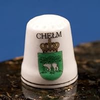 Polart Ceramic Thimble - Chelm City Crest