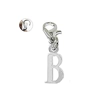 Sexy Sparkles Dangling Letters Clip on Pendant Charm for Bracelet or Necklace