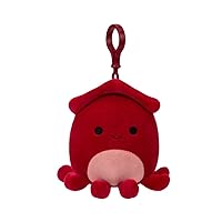 Squishmallows Altman The Squid Clip Keyring 3.5 Inch