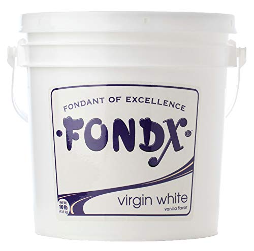 FONDX Rolled Fondant 10 lb - Vanilla Flavor, Virgin White