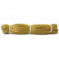 Embroiderymaterial Metallic Braided Badla Threads Cord for Embroidery and Craft Making, 1MM, 200 Metre, Dark Gold Color
