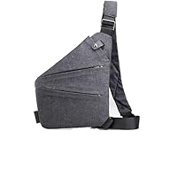 Anti Theft Bag, Anti Theft Travel Bag for Women Men, Travel Purses Anti Theft Crossbody Bags, Wander Travel Bag with Adjustable Strap for Casual (Grey, Right Shoulder)