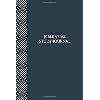 Bible Verse Study Journal (Blue and White, 6x9): A Guided Journal for Prayer, Praise and Reflection through the Study of Scripture Verses