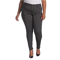 Democracy Ab Technology Side Zip Jeggings in Charcoal Black (16W)