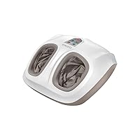 Shiatsu Air 2.0 Foot Massager with Soothing Heat and Rhythmic Air Compression, 3 Customized Controls and Intensities, Washable Liner, At-Home Kneading Massage Relaxes Feet, 3 Speed Options