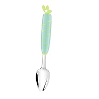 ERINGOGO Fruit Puree Spoon Ice Cream Spoons Baby Utensils Baby Feeding Spoon Infant Spoons Weaning Spoon Baby Spoons Toddler Complementary Food Training Spoon Stainless Steel