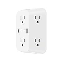 Belkin 6-Outlet Surge Protector Power Strip, UL-listed, Wall-Mountable w/ 6 AC Outlets, Overvoltage Protection, LED Indicator - USB-C & USB-A Ports w/ USB-C PD Fast Charge - 1,680 Joules of Protection