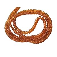 Hessonite Garnet - AAAgems - Garnet Beads - Hessonite Beads - Rondelle Beads - 2mm to 4mm Beads - 18 Inch Strand CHIK-STNRD-42203
