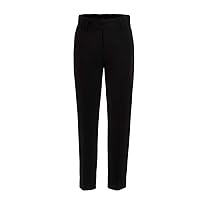 Boys Dress Pants Flat-Front Skinny fit Slacks - Poly Rayon Giovanni Uomo Black 12