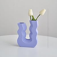Morandi Color Vase Room Decoration Geometric for Flowers Art Vases Ceramic Home Living Decor Accessories Combination C