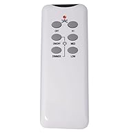 Design House 154286 Ceiling Fan Remote, Four Functions, White