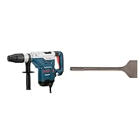 BOSCH 11264EVS 1-5/8 SDS-Max Combination Hammer & Bosch HS1910 Scaling Chisel 3-Inch by 12 Inch SDS max