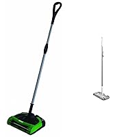 Bissell Commercial BG9100NM Rechargeable Cordless Sweeper & Black+Decker Floor Sweeper, 50 Minutes Runtime, Powder White (HFS115J10)
