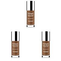 Neutrogena Hydro Boost Hydrating Tint with Hyaluronic Acid, Lightweight Water Gel Formula, Moisturizing, Oil-Free & Non-Comedogenic Liquid Foundation Makeup, 135 Chestnut Color 1.0 fl. oz (Pack of 3)