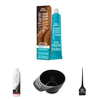 WELLA colorcharm Hair Dye & Coloring Kit, 3N Demi-Permanent Color + 10 Vol Cream Developer with Color Mixing Brush & Bowl for Mixing and Application, Great For Professional or At Home DIY Use, 4PC Set