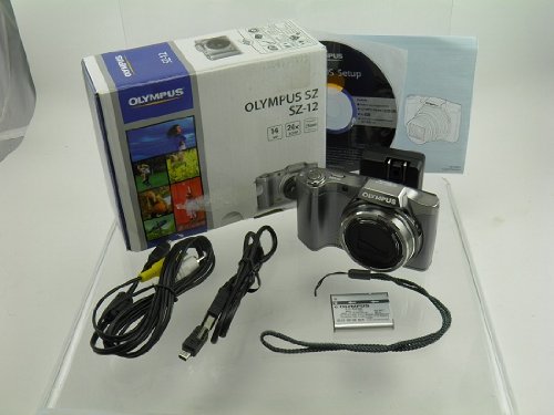 Olympus SZ-12 14MP Digital Camera with 24x Wide-Angle Zoom (Silver) (Old Model)