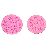 silicone bows mouldBow Chocolate Mould Silicone Mini Bowknot Fondant Mold DIY Cake Molds for Party 2PCS