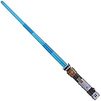 STAR WARS Lightsaber Forge OBI-Wan Kenobi Electronic Blue Lightsaber, Customizable Roleplay Toy, Toy for Kids Ages 4 and Up