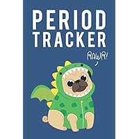 Period Tracker: & PMS Diary. Monthly Layout. Monitor Menstrual Cycle, Mood & PMS Symptoms For 4 Years. For Teen Girls & Women.