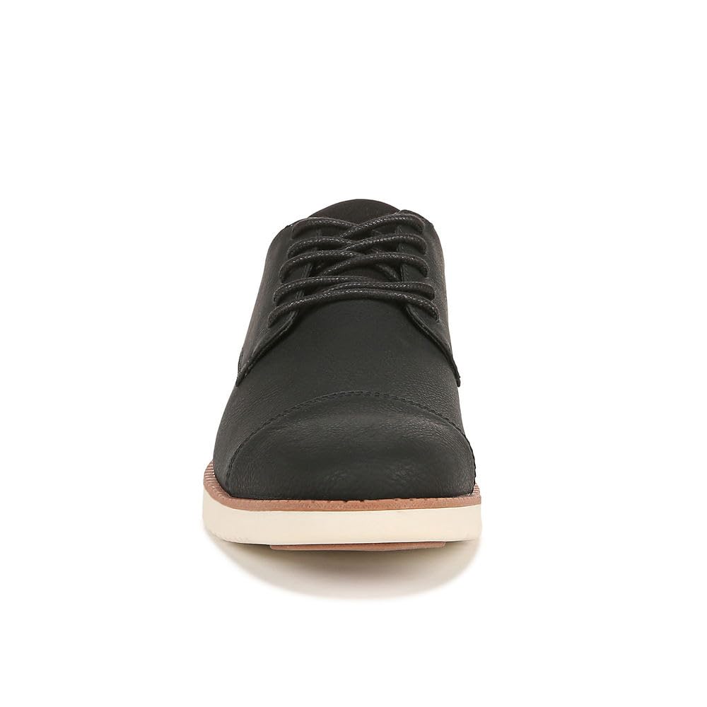 Dr. Scholl's Shoes Men's Sync Cap Toe Oxford, Black Smooth, 9.5