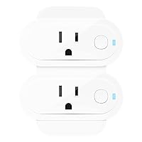 Smart Plugs, Hub Required, Works with SmartThings and Amazon Echo with Built-in Hub, Voice Control with Alexa and Google Home, 15Amp Smart Socket, Work as Zigbee Repeater, ETL Listed, 2 Pack